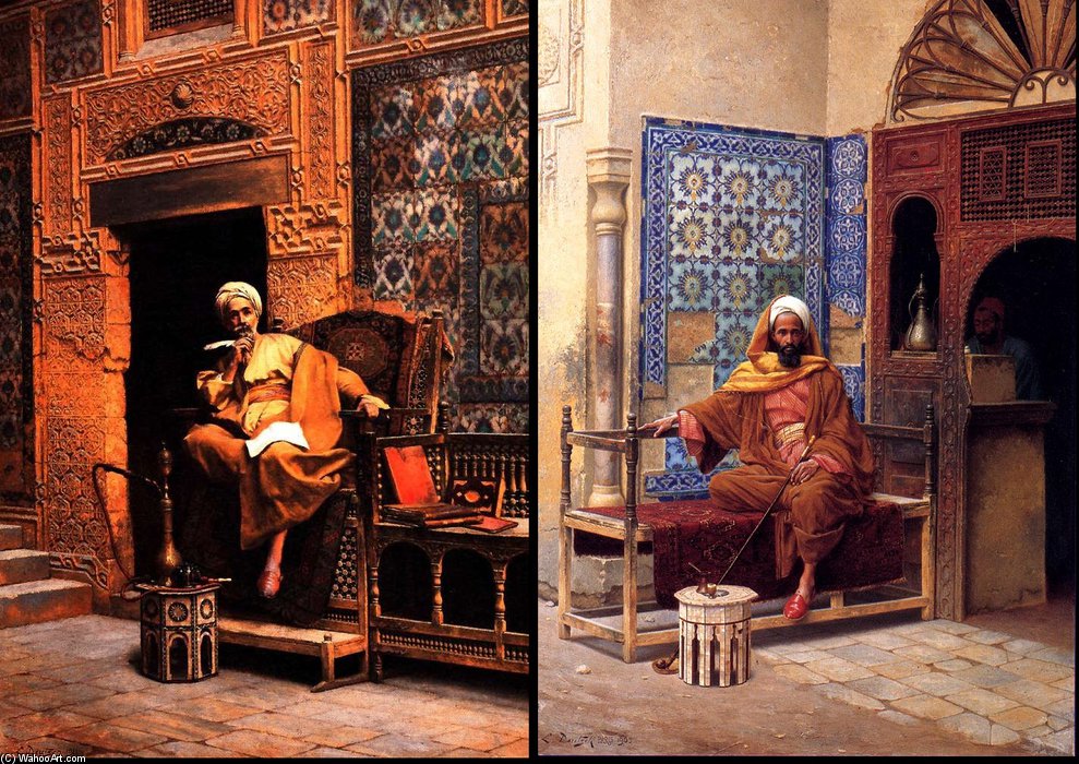The Scribe And The Smoker — Ludwig Deutsch