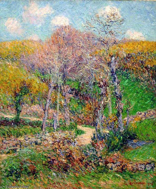 Paysage De Bretagne Pont Aven — Gustave Loiseau