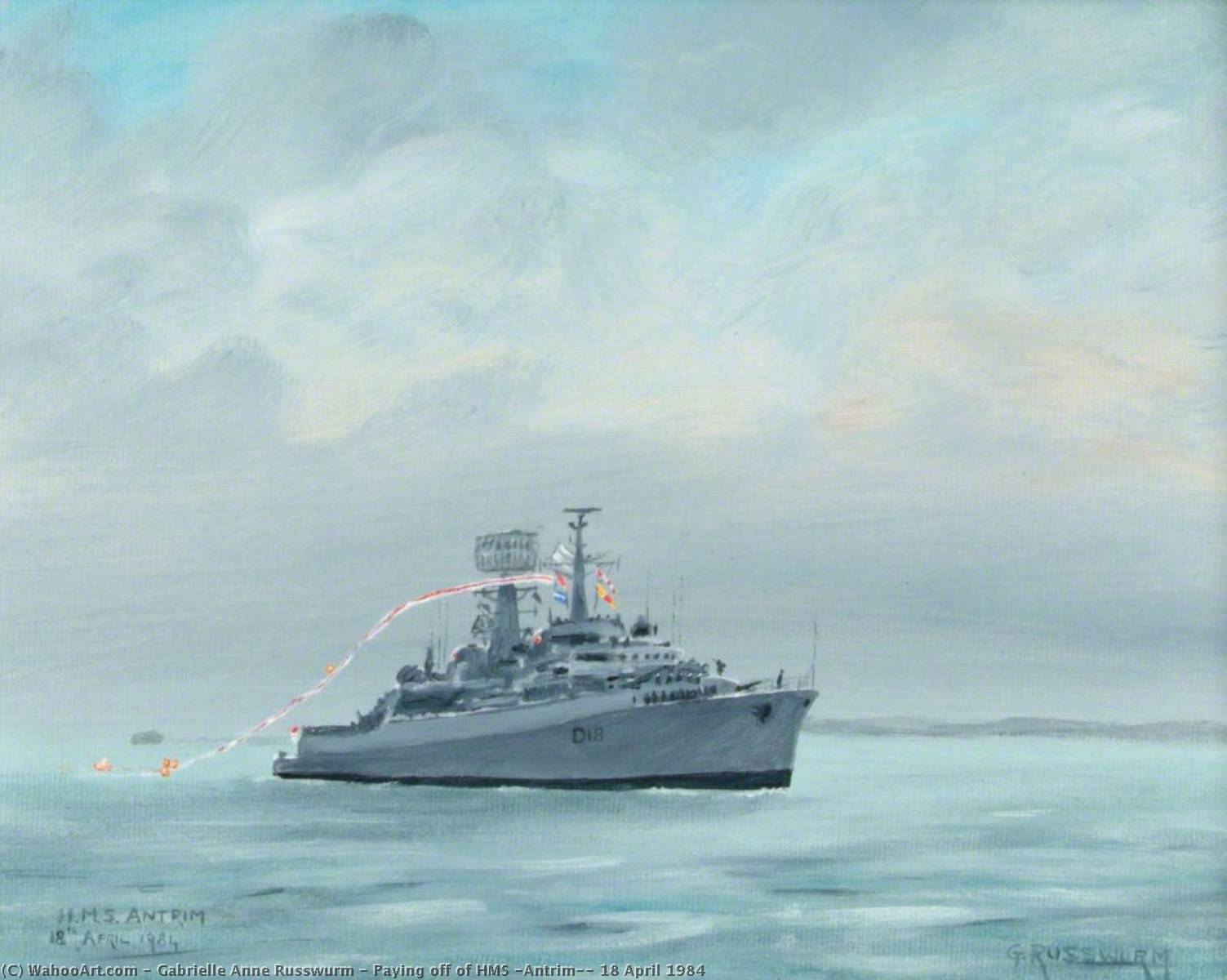 Paying Off Of Hms 'antrim', 18 April 1984 — Gabrielle Anne Russwurm