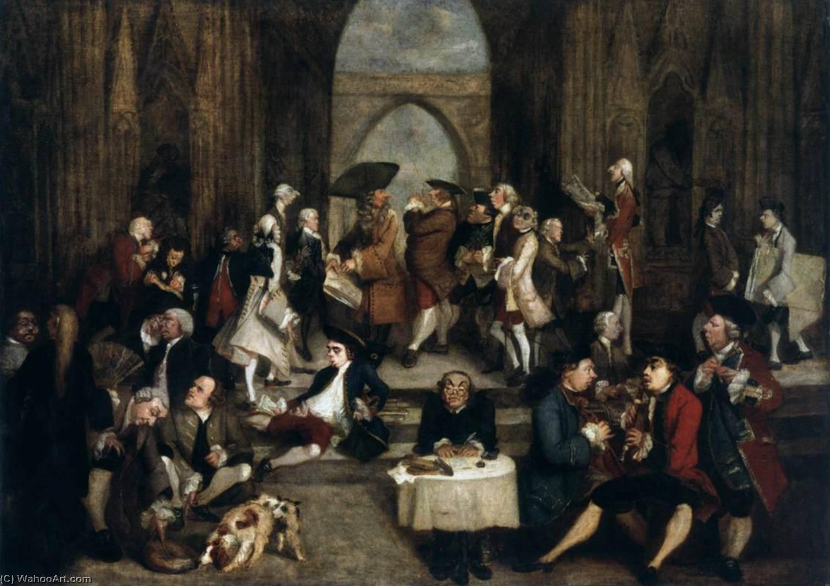 Parody Of Raphael's School Of Athens — Sir Joshua Reynolds