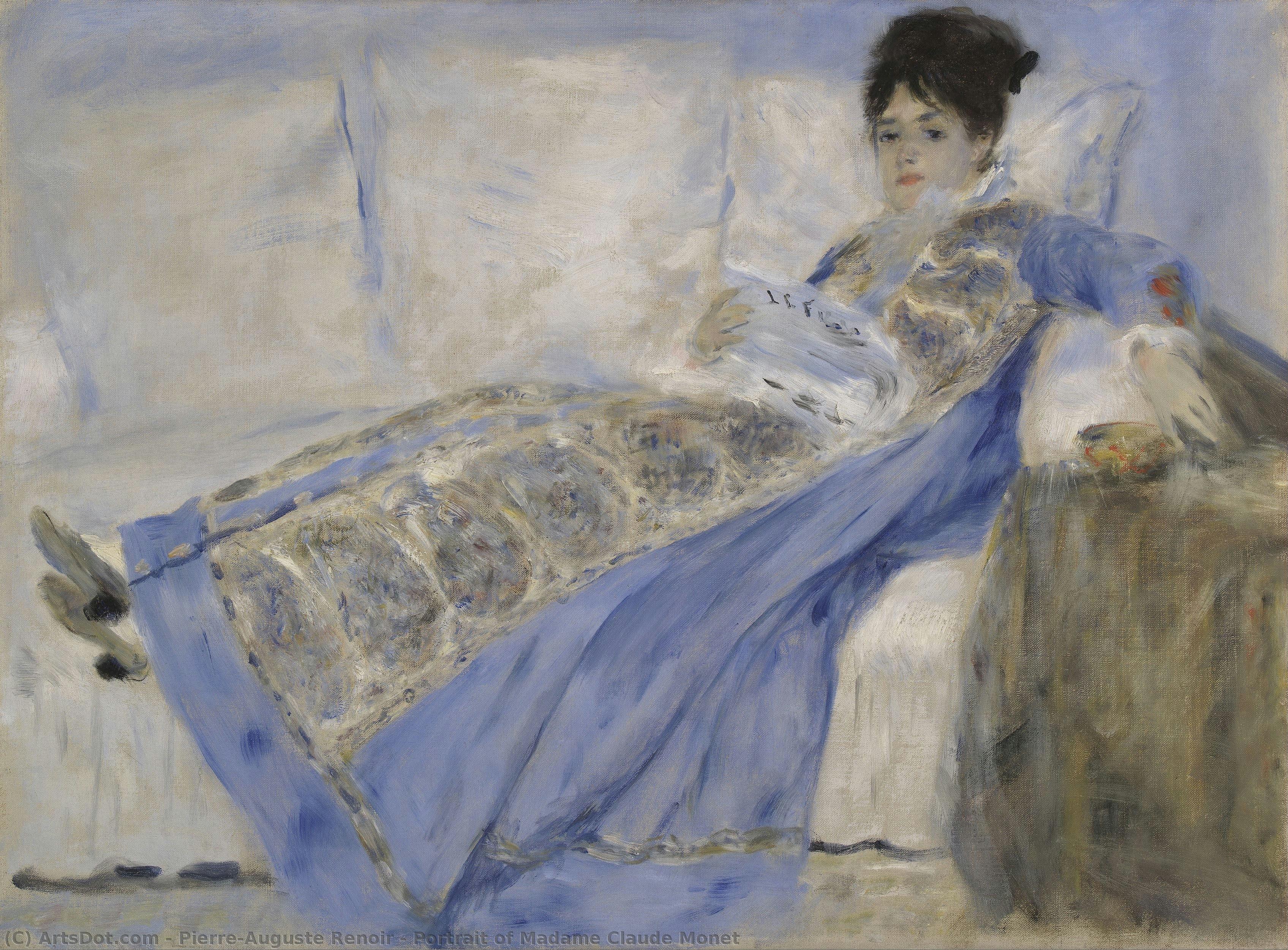 Portrait Of Madame Claude Monet — Pierre-auguste Renoir