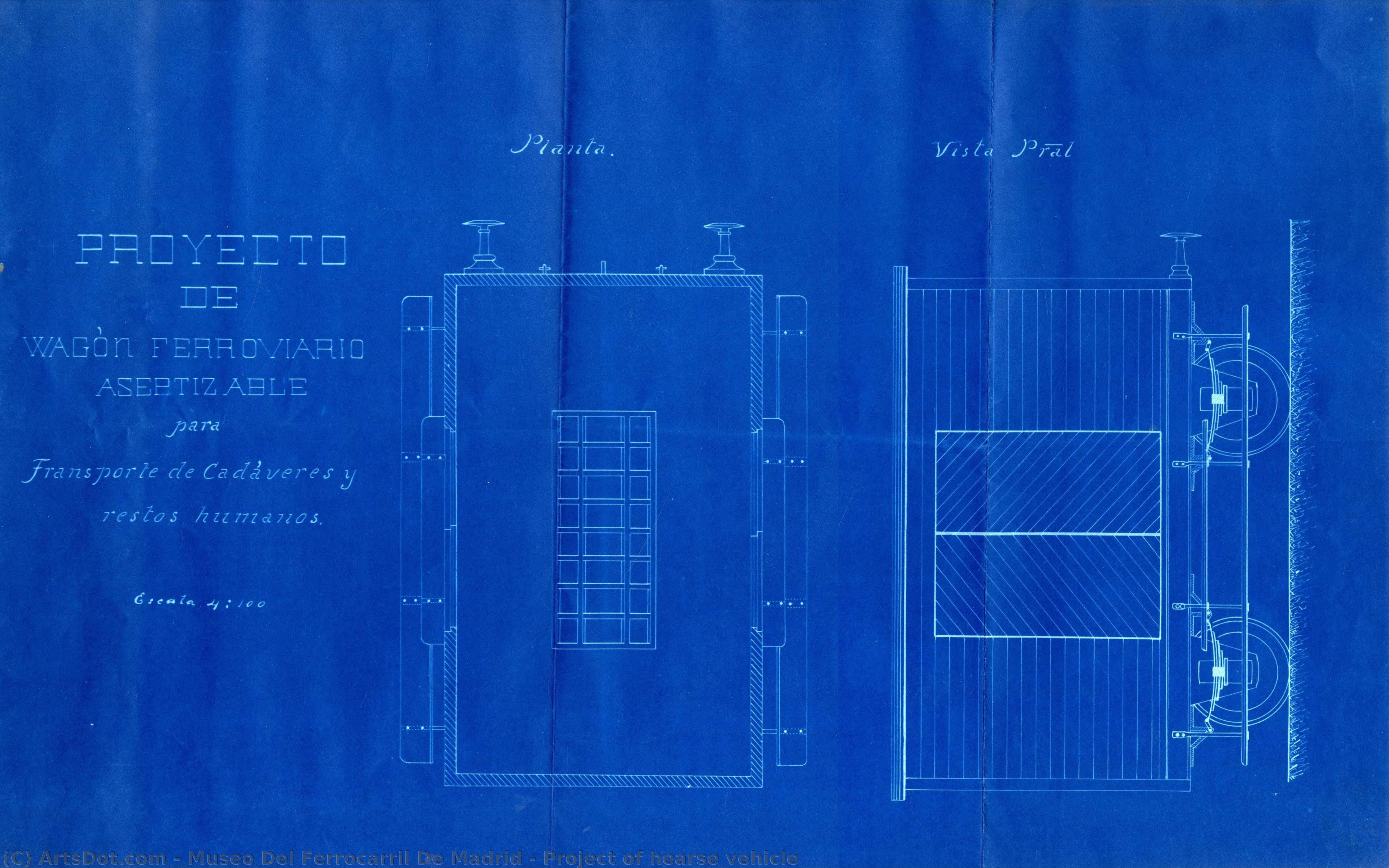 Project Of Hearse Vehicle — Museo Del Ferrocarril De Madrid