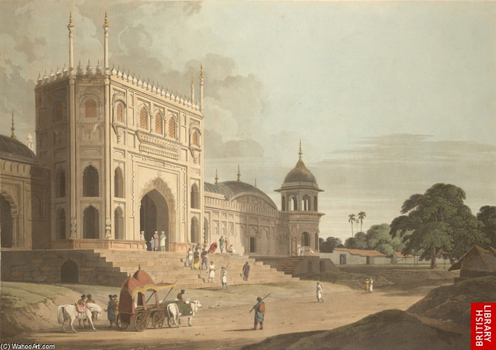Mosque Built By Hafiz Rahmat Khan, Pilibhit — Thomas And William Daniell