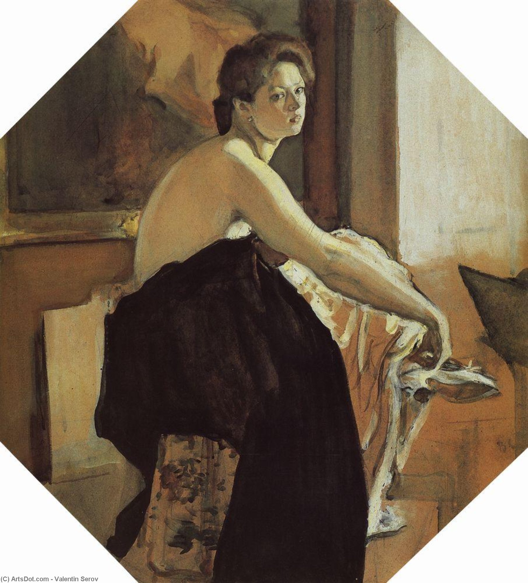 Portrait Of Yelena Oliv — Valentin Alexandrovich Serov