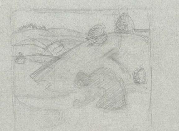 Sketch For ''the Sorceress'' 1 — Nicholas Roerich