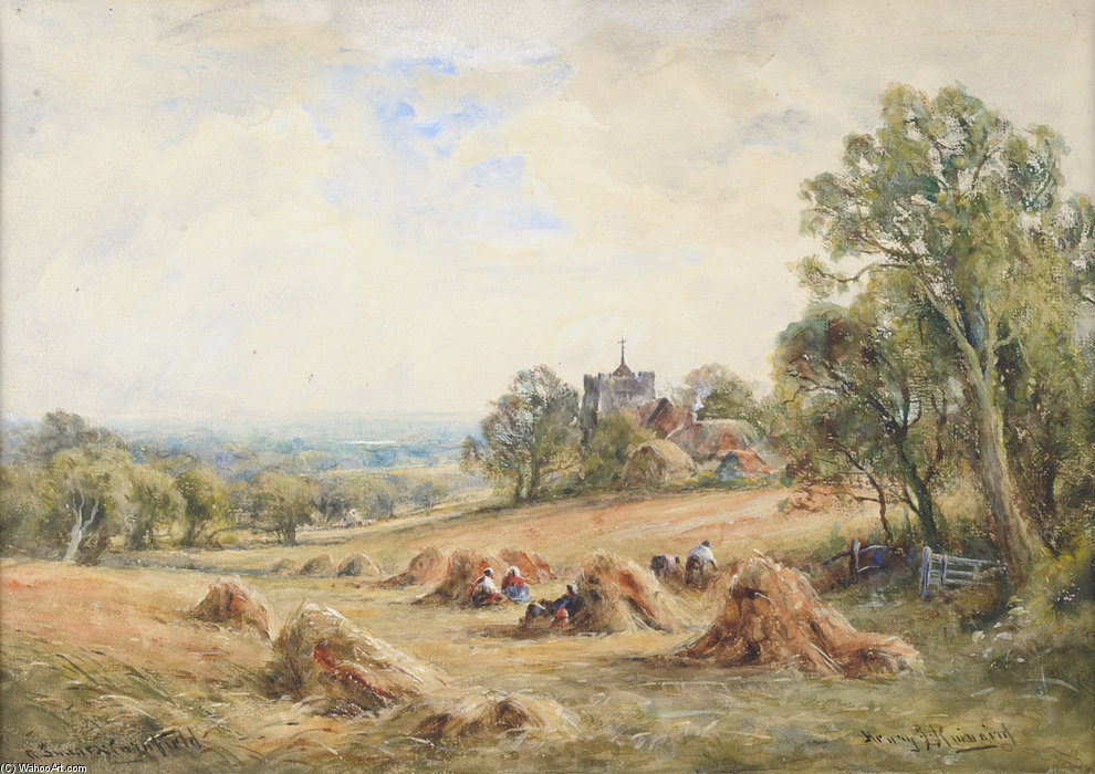 A Sussex Cornfield - — Henry John Kinnaird