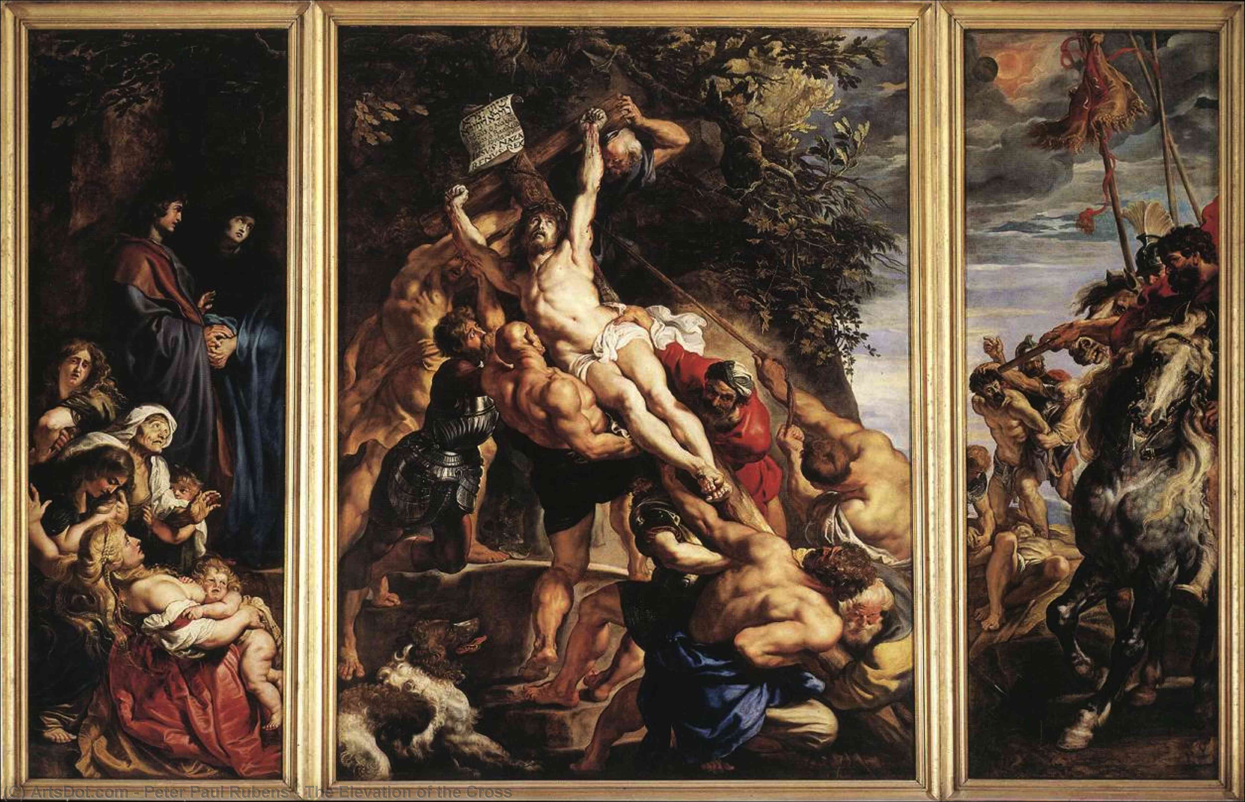 The Elevation Of The Cross — Peter Paul Rubens
