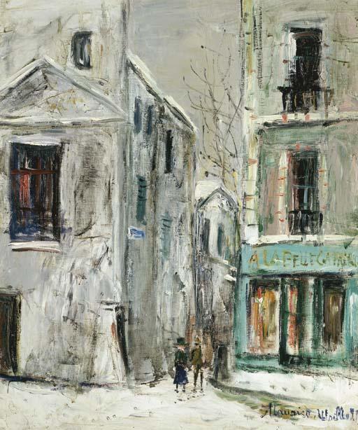 La Belle Gabrielle, Montmartre — Maurice Utrillo
