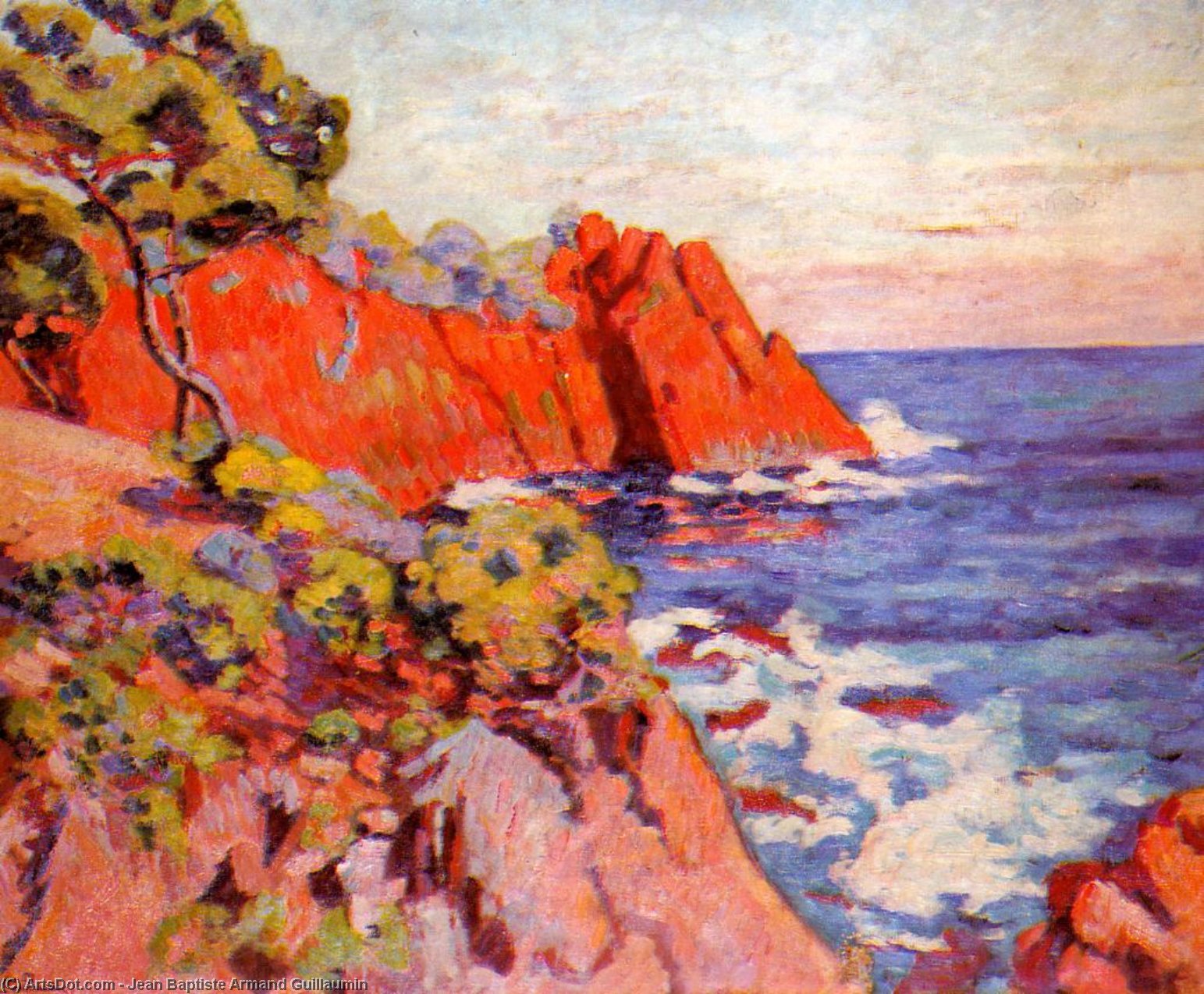 Rocks On The Coast At Agay — Фердинанд Гијомен