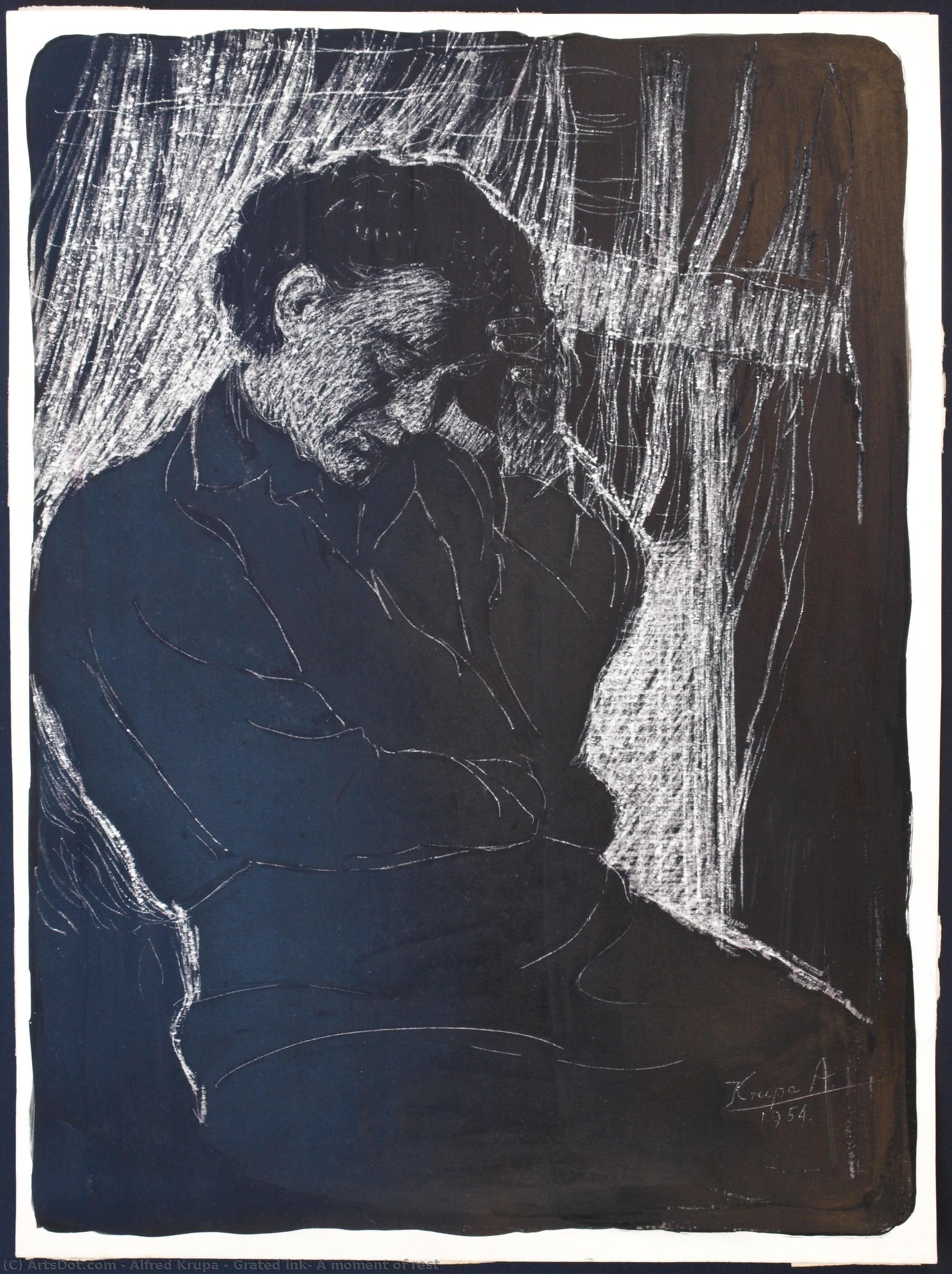 Grated Ink: A Moment Of Rest — Alfred Joseph Krūppa
