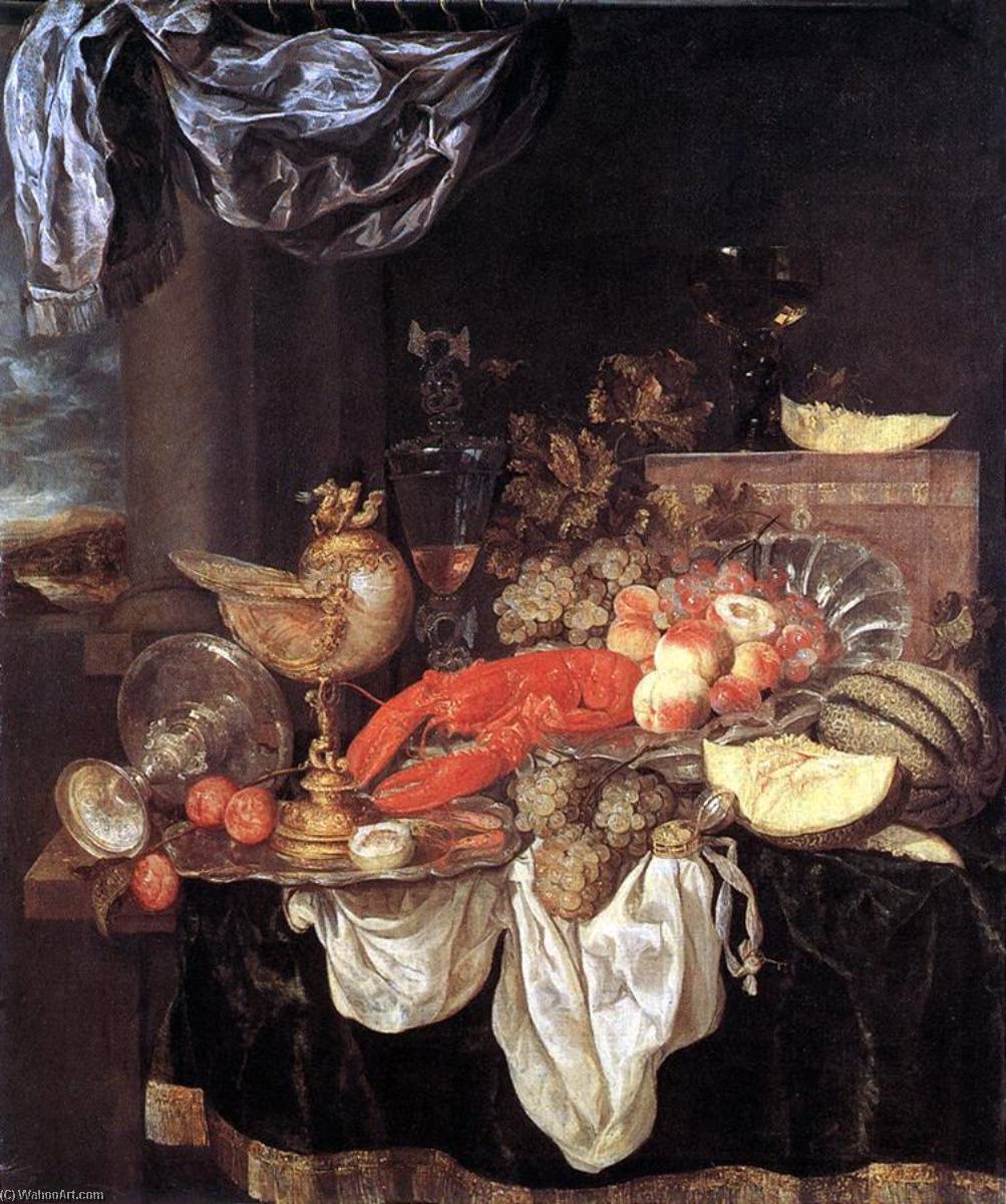 Large Still Life With Lobster — アブラハム・ヘンドリックスス・ファン・ベイレン