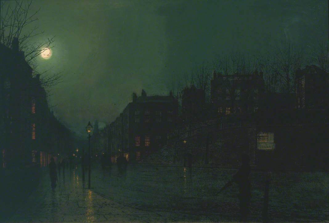 View Of Heath Street By Night — John Atkinson Grimshaw