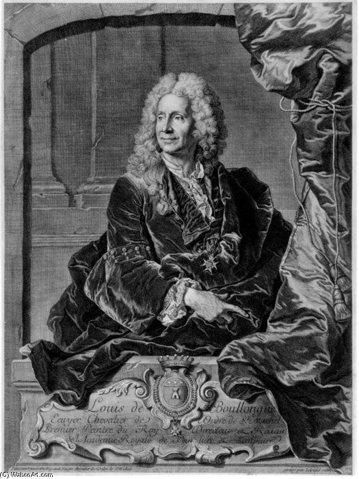 Portrait Of Louis De Boullogne — François Bernard Lépicié