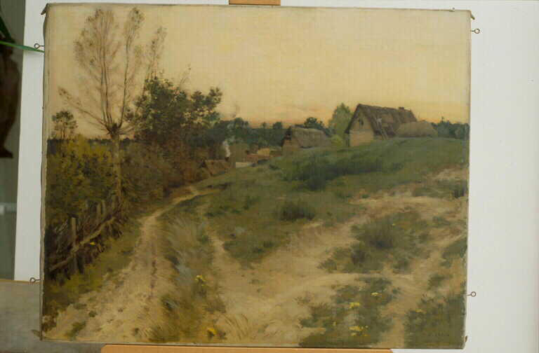 Paysage Aux Maisons Paysage Aux Maisons, Soir De Septembre (titre Donné Par Le Vendeur) — Jean Charles Cazin