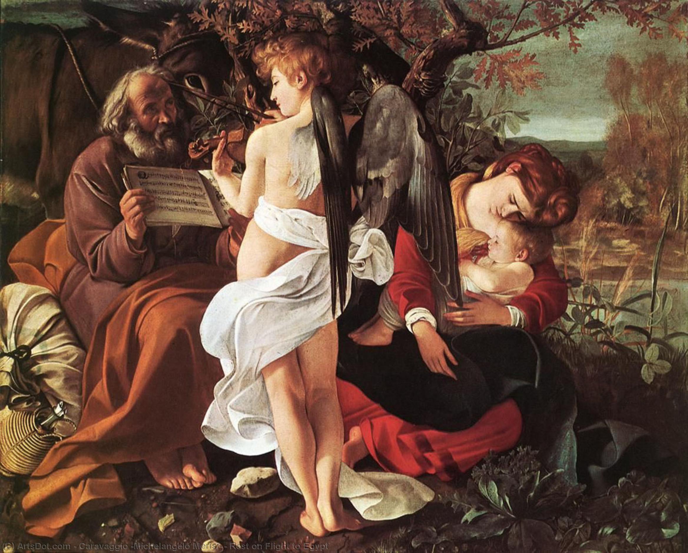 Rest On Flight To Egypt — Caravaggio