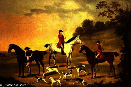 Huntsmen And Hounds In A Wooded Landscape — Francis Sartorius Ii (john Francis Sartorius)