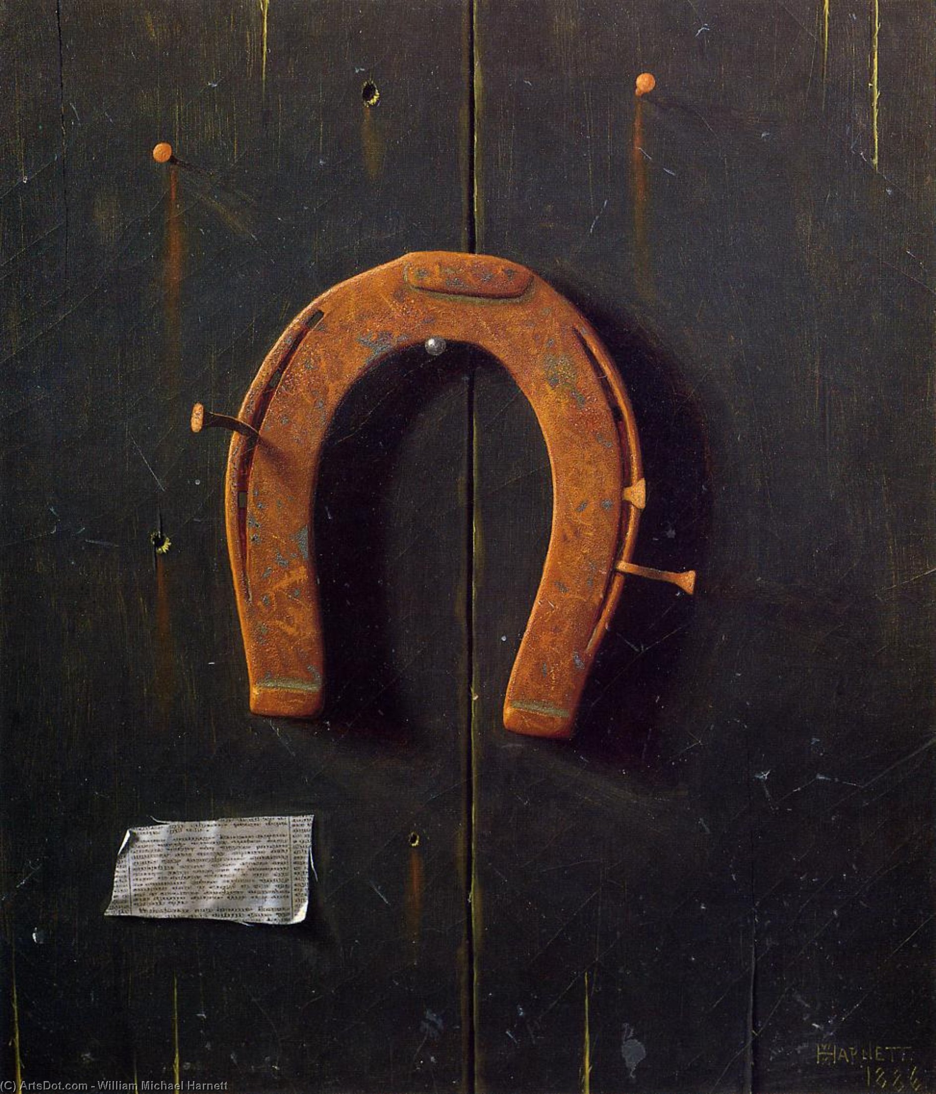 The Golden Horseshoe — William Michael Harnett