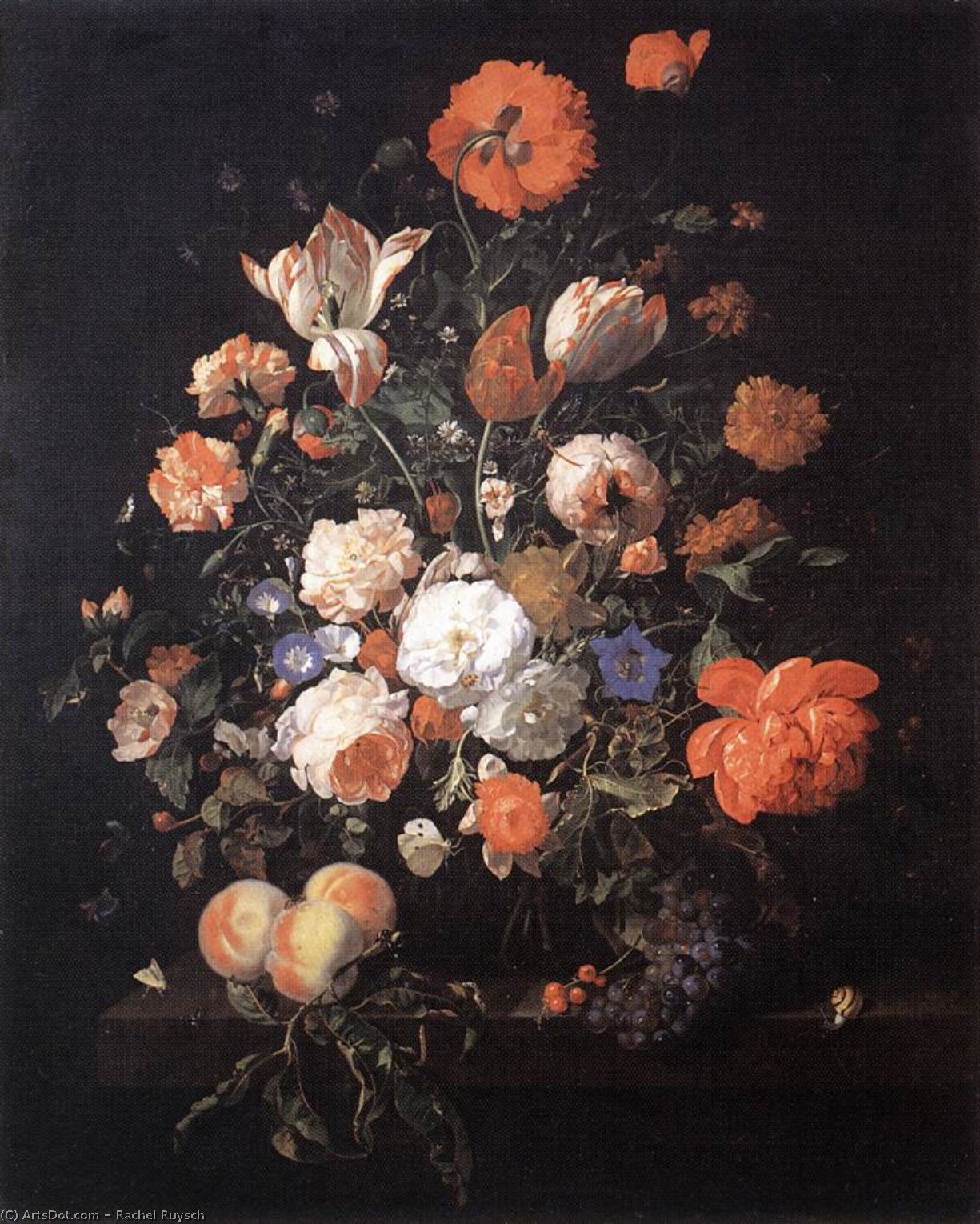 A Vase Of Flowers — Rachel Ruysch