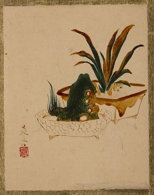 Flowers In Jardenierres — Shibata Zeshin