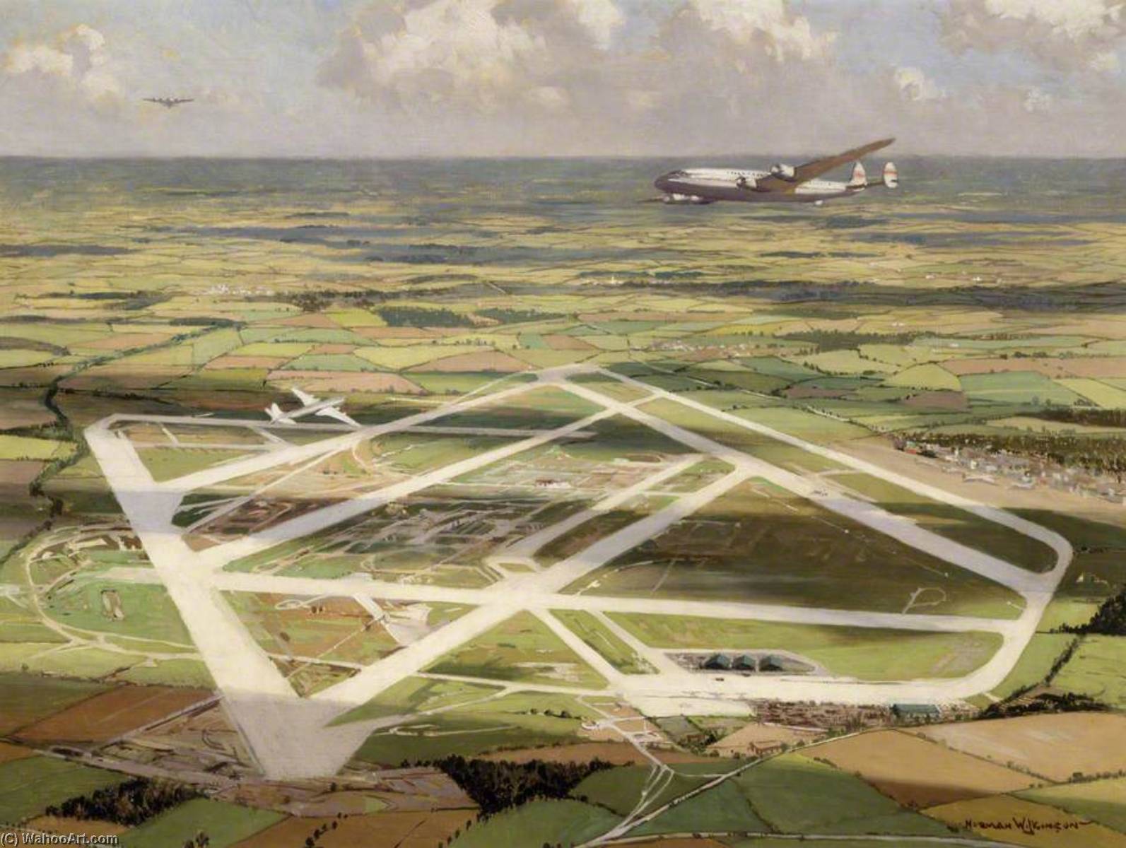 Heathrow From The Air — Norman Wilkinson