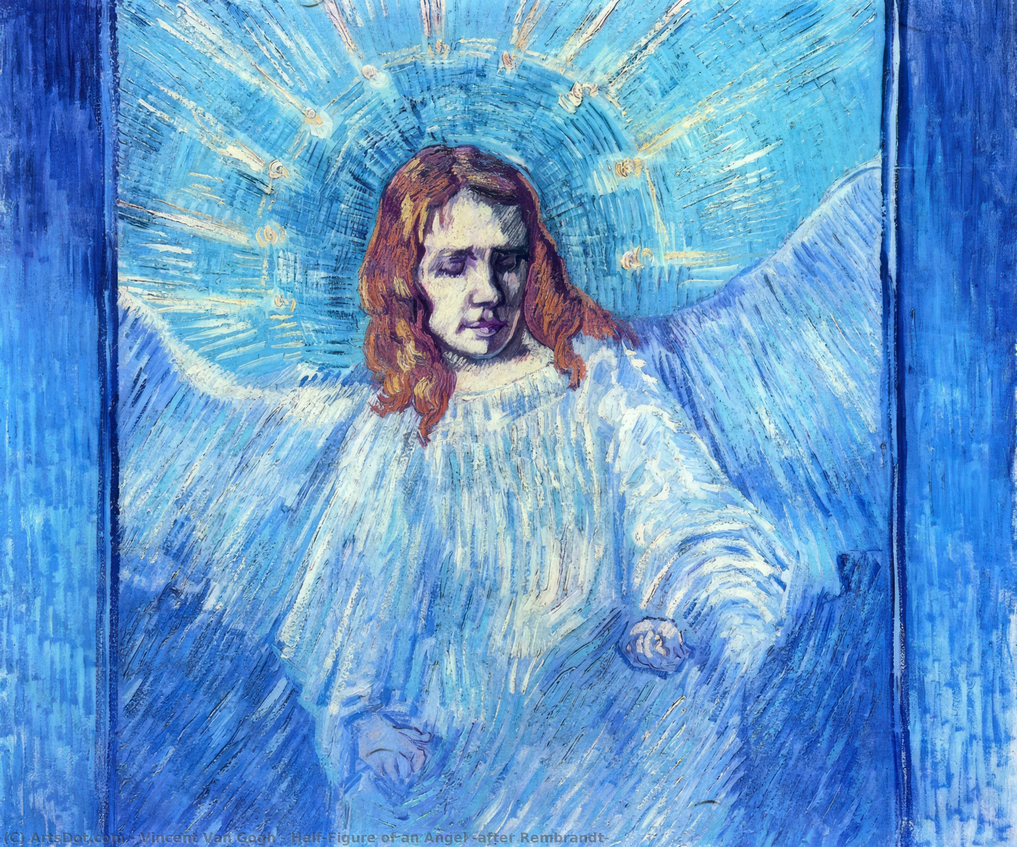 Half-figure Of An Angel (after Rembrandt) — Vincent Willem Van Gogh