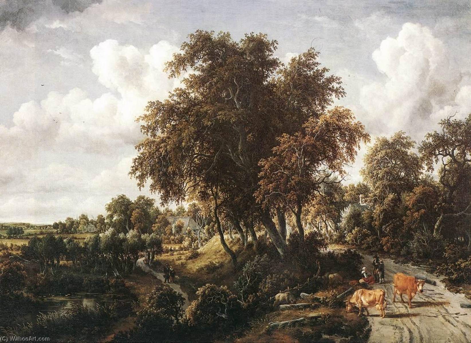 Road On A Dyke — Meyndert Hobbema