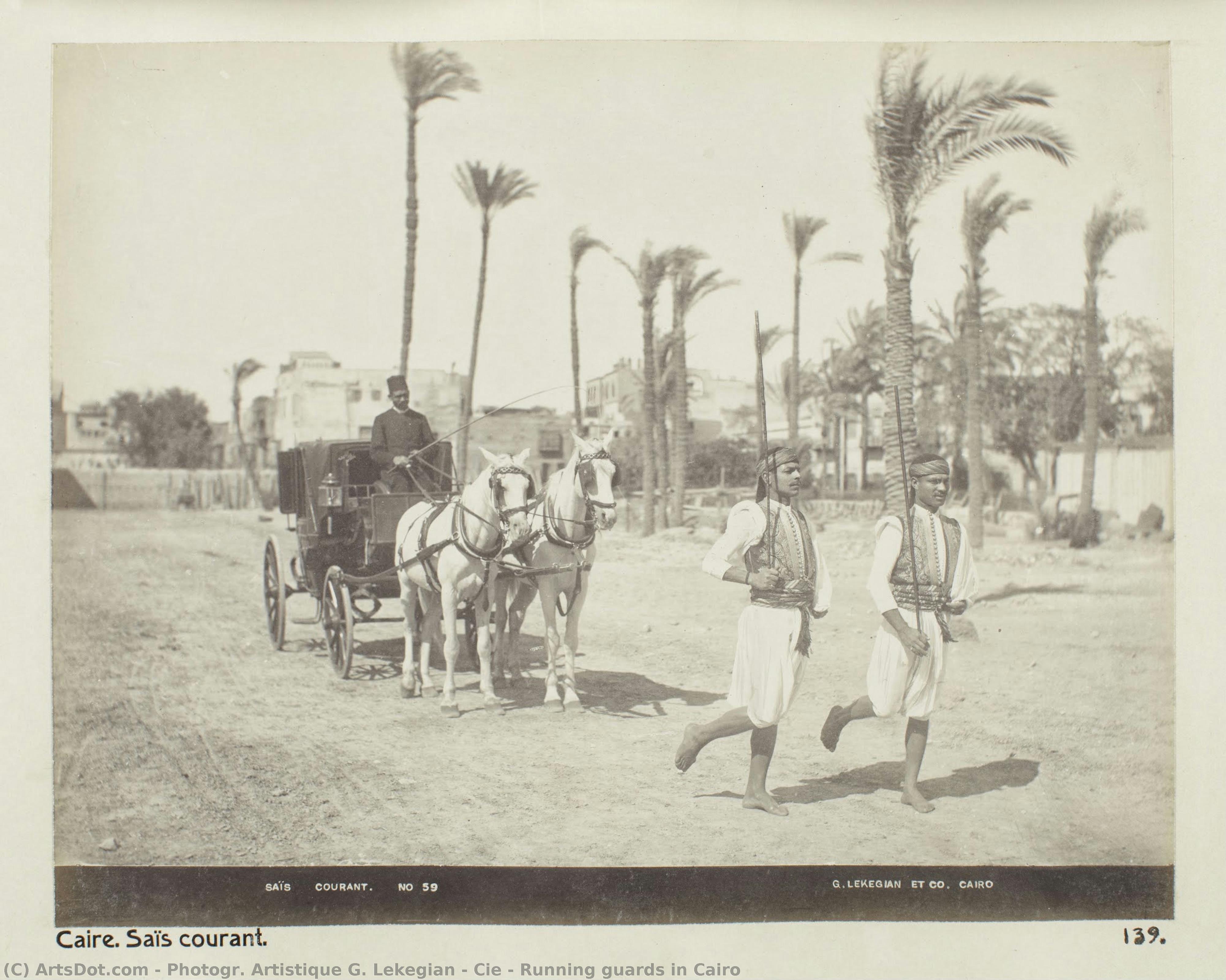 Running Guards In Cairo — Photogr. Artistique G. Lekegian & Cie