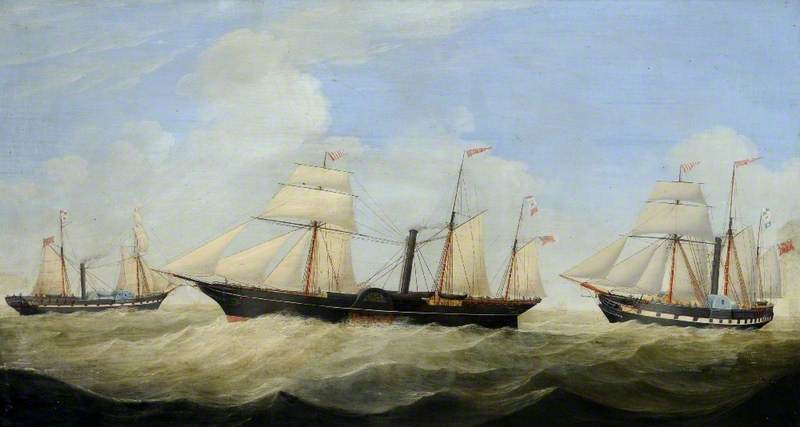 Paddle Steamers 'rob Roy', 'emperor' And 'queen Of Scotland' — William Griffin