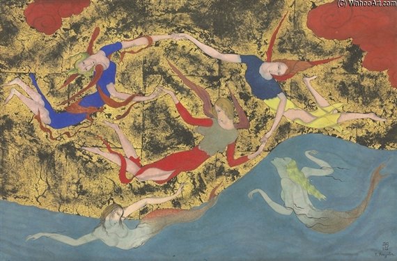 Anges Et Sirènes — Léonard Tsuguharu Foujita