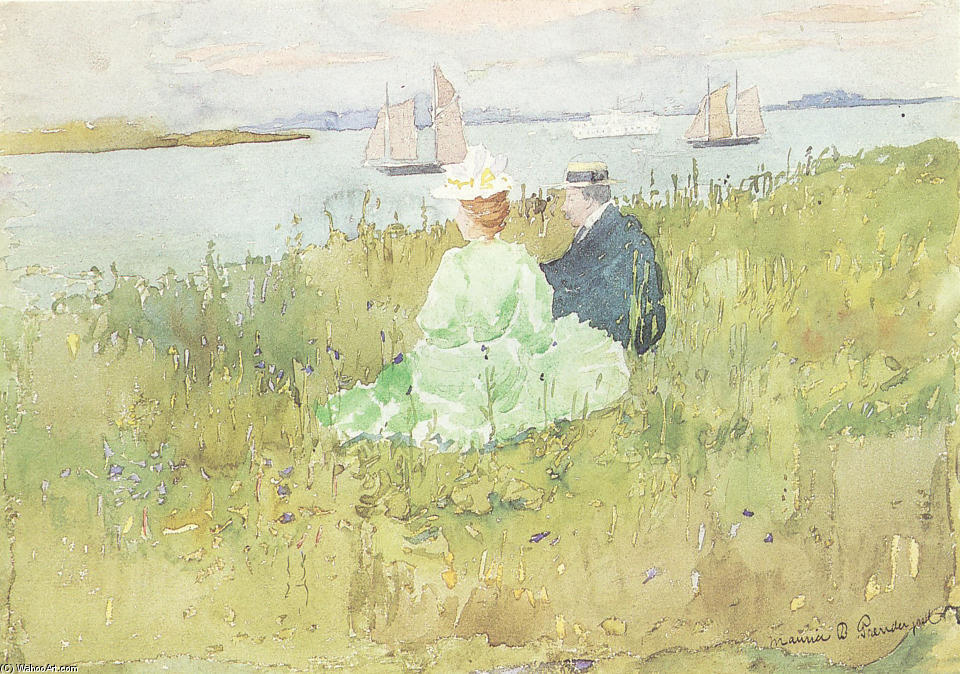 Viewing The Ships — Maurice Brazil Prendergast