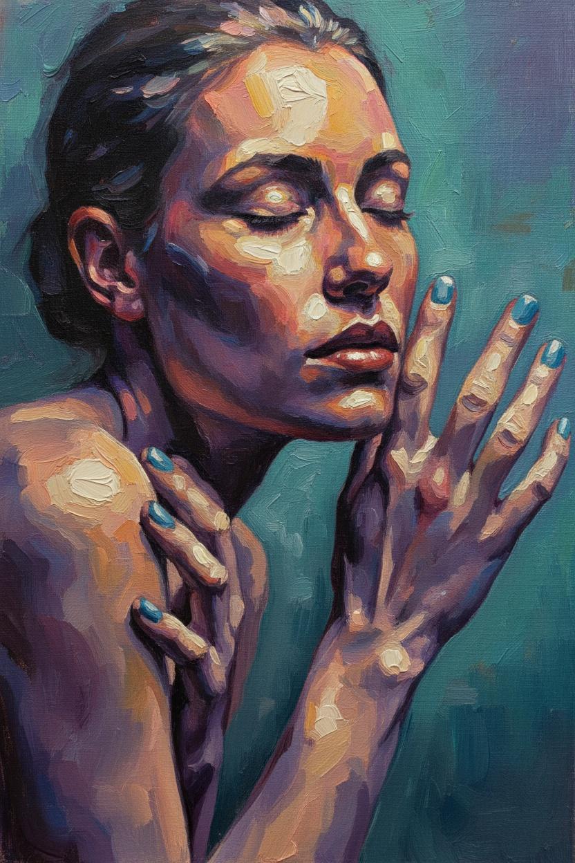 Ephemeral Reverie In Indigo And Light — Pauline Caron