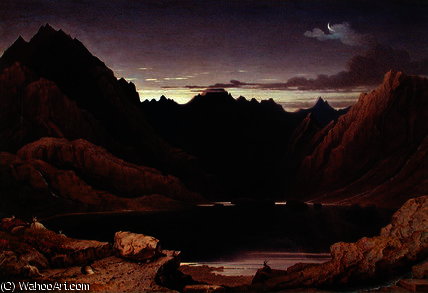 Loch Coruisk, Isle Of Skye - Dawn, C.1826 - (32) — George Fennel Robson