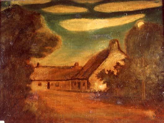Landscape With House, (painting) — Albert Pinkham Ryder
