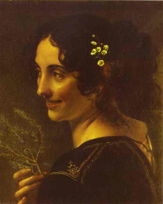 A Gipsy With A Branch Of Myrtle — Orest Adamovich Kiprensky