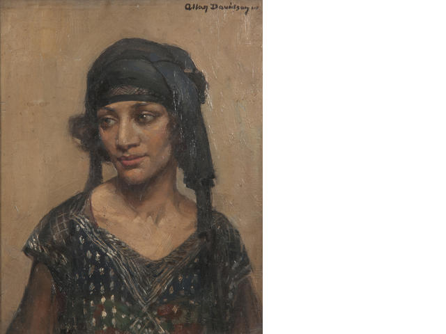 Portrait Of A Girl In Flapper Dress — Allan Douglas Davidson