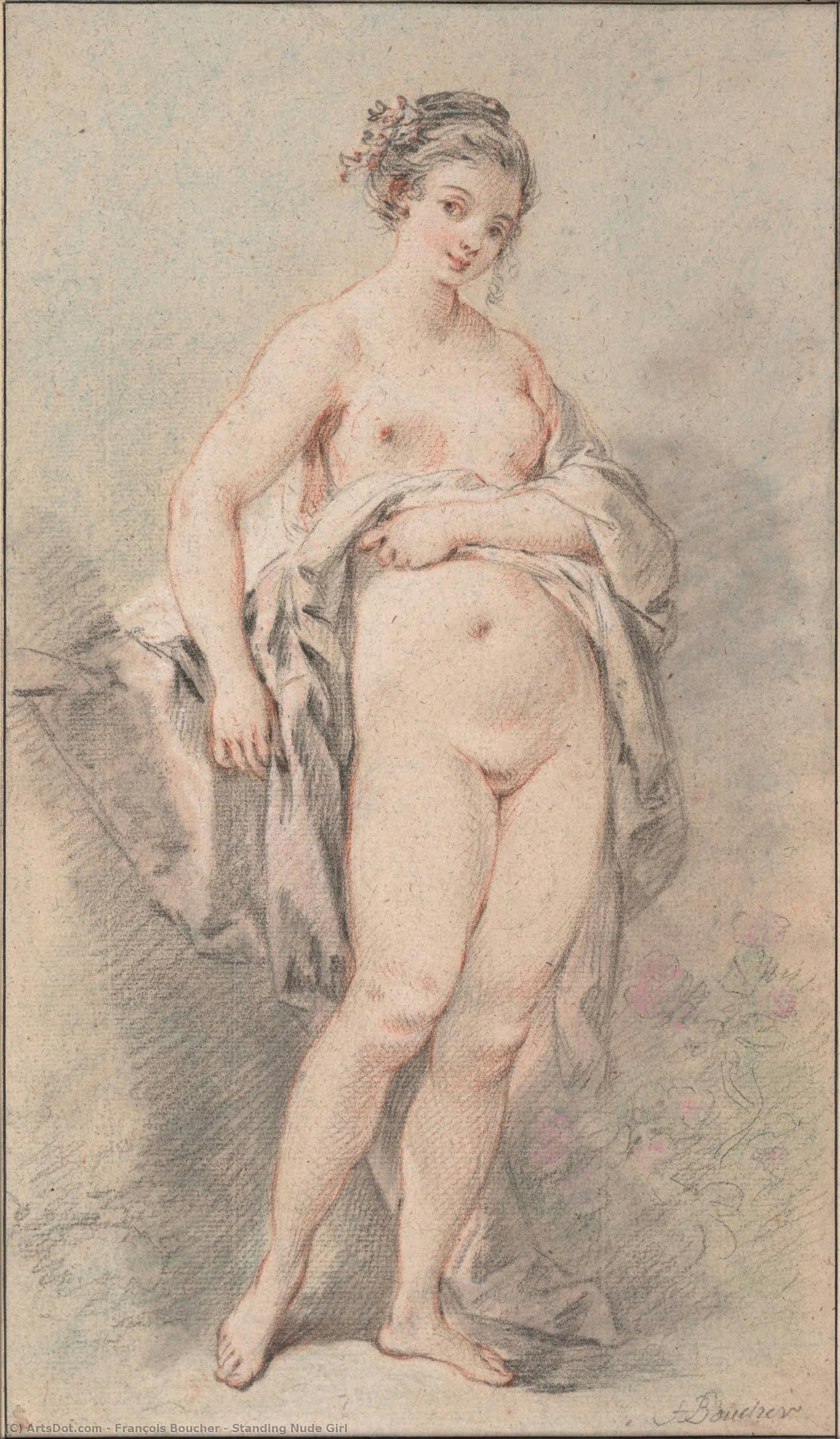 Standing Nude Girl — Франсуа Буше