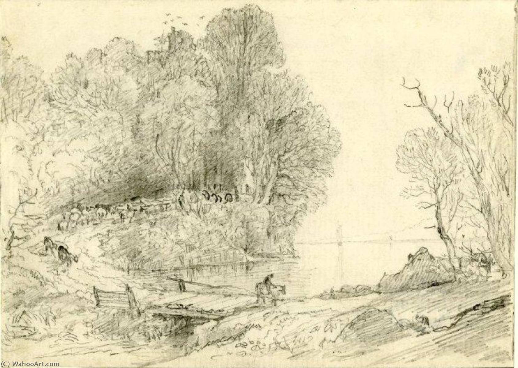 Landscape With A Lake — James Francis Danby