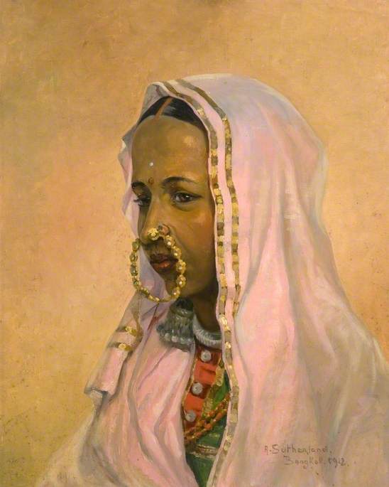 Portrait Of A Hindu Woman — Agnes Sutherland
