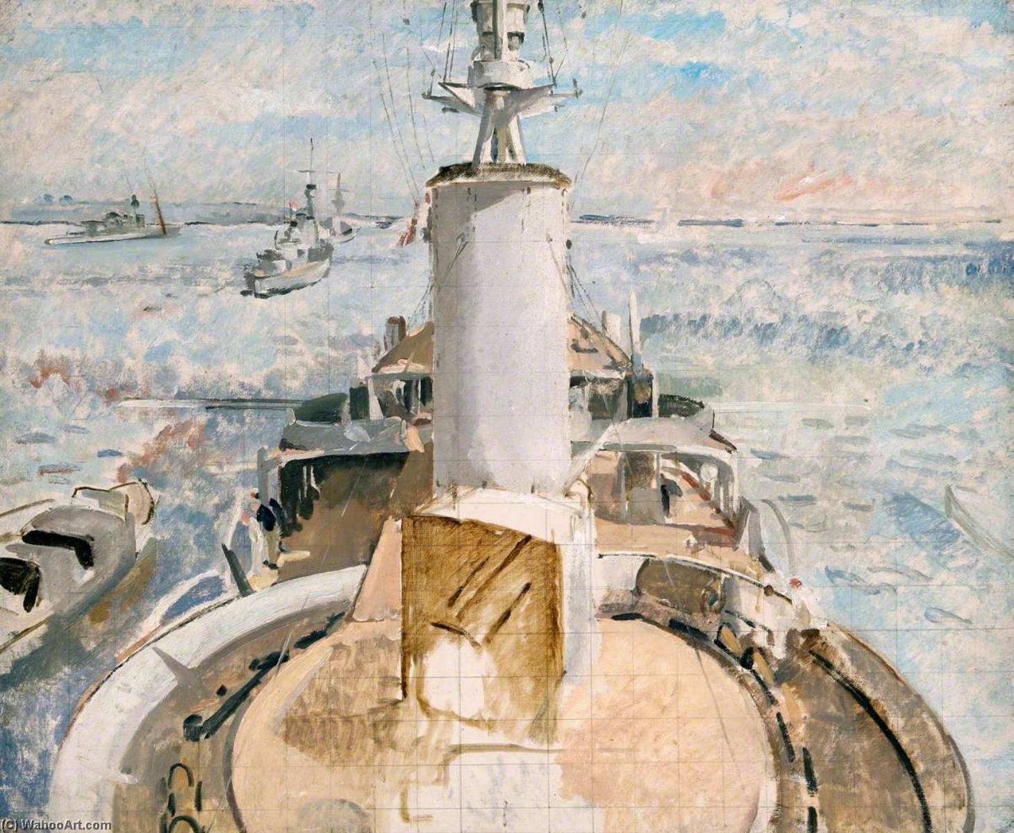 Sketch For 'the Harwich Force At Sea' — Philip Connard