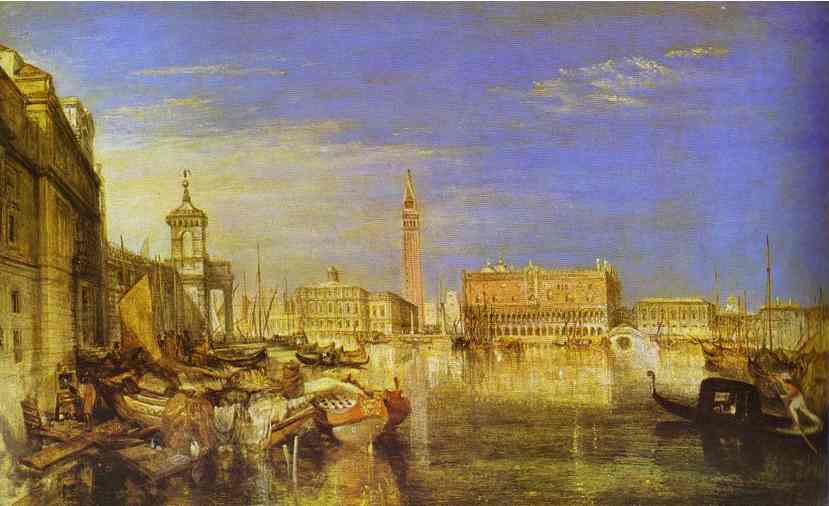 Bridge Of Signs, Ducal Palace And Custom-house, Venice Canaletti Painting — Joseph Mallord William Turner