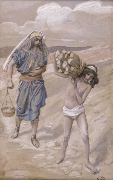 Isaac Bears The Wood For His Sacrifice — Jacques Joseph Tissot