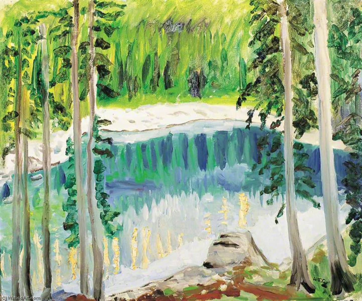 Lake Carezza In The Dolomites — Winston Spencer Churchill