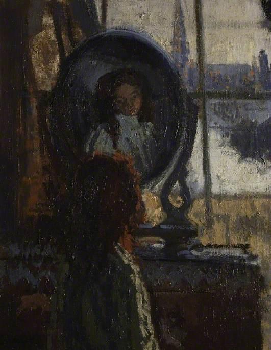 Girl At A Looking Glass, Little Rachel — Walter Richard Sickert