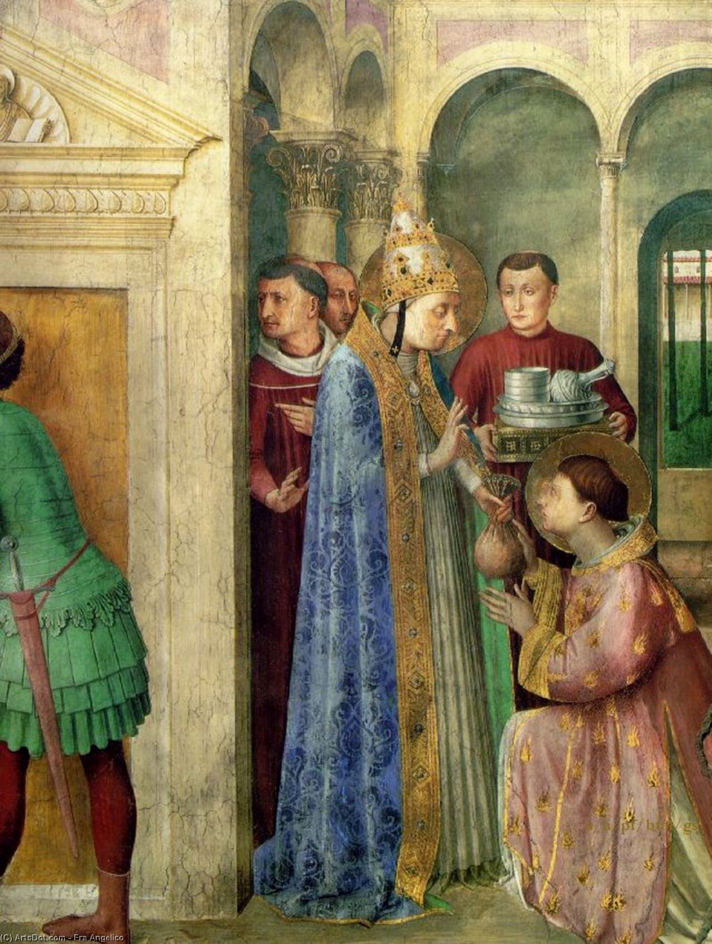 St Lawrence Receiving The Treasures Of The Church — Fra Angelico