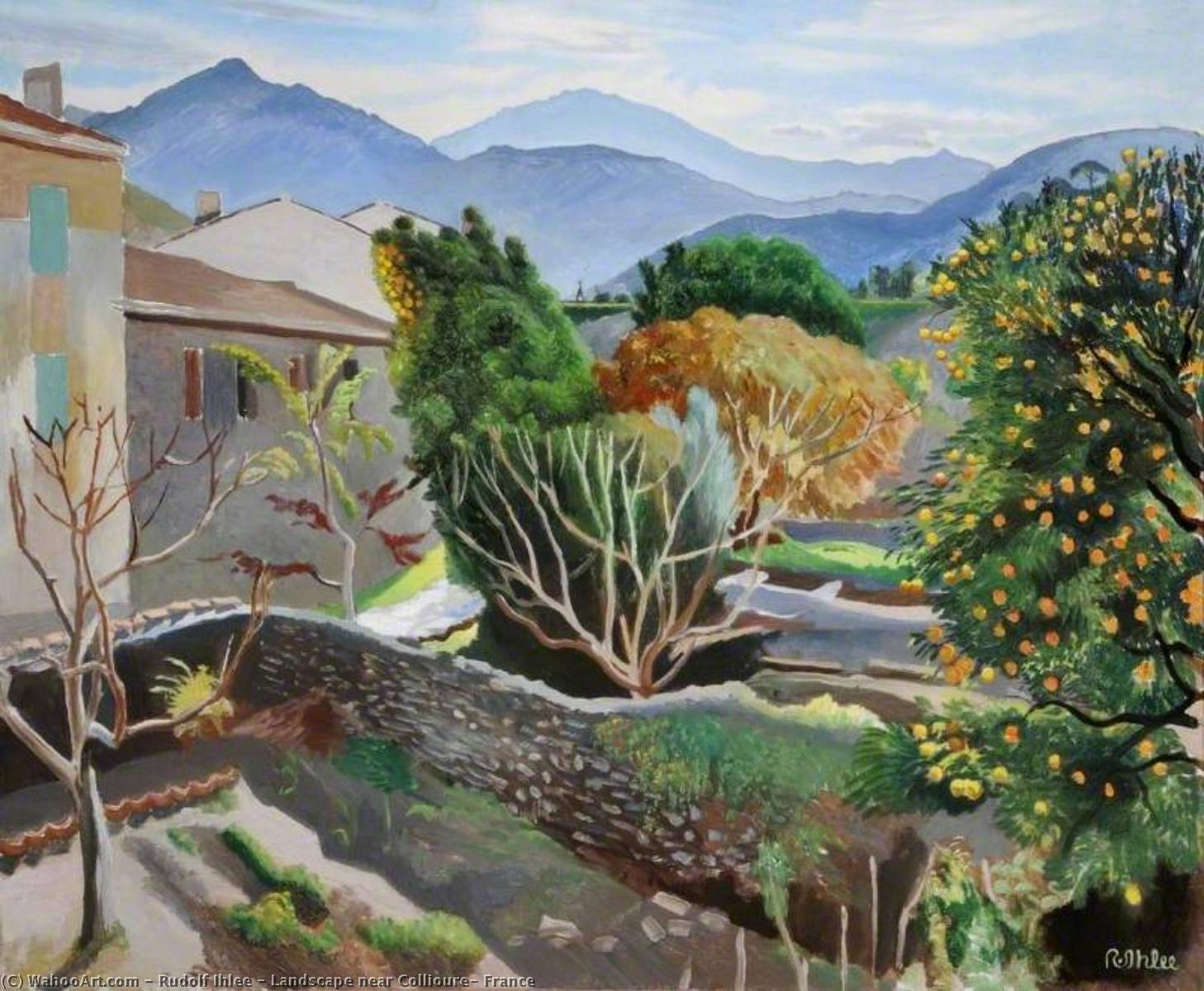 Landscape Near Collioure, France — Rudolf Ihlee