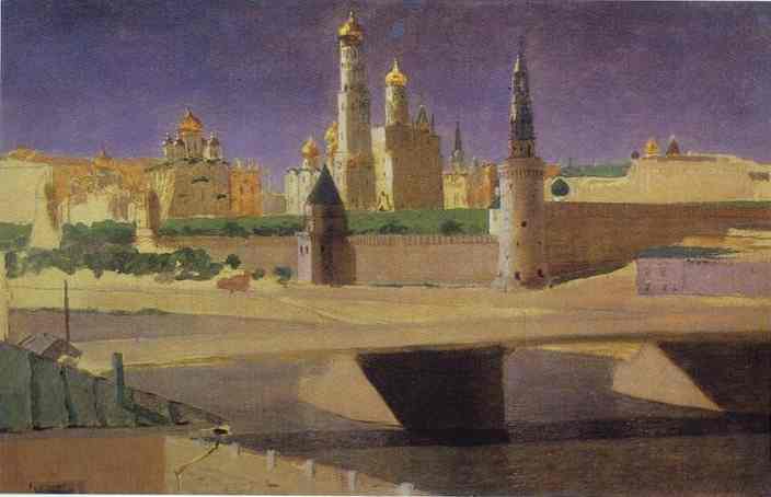 View Of The Kremlin From The Zamoskvorechye District — Arkhip Ivanovich Kuindzhi