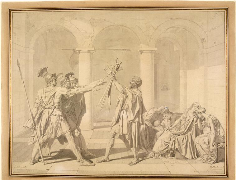 The Oath Of The Horatii, According To David — Jean-auguste-dominique Ingres