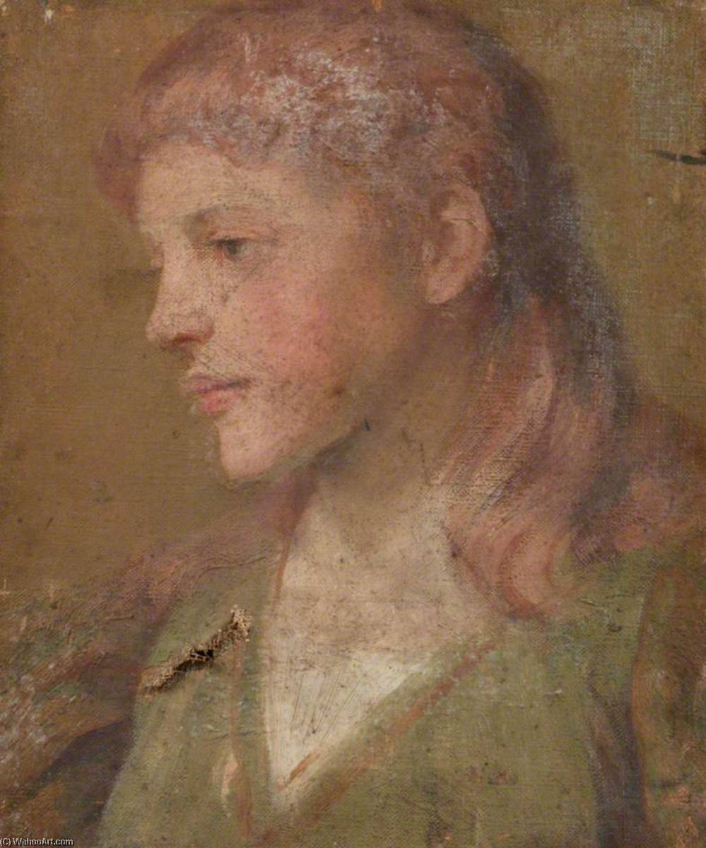 Portrait Of A Girl In A Green Dress — William Herbert Allen
