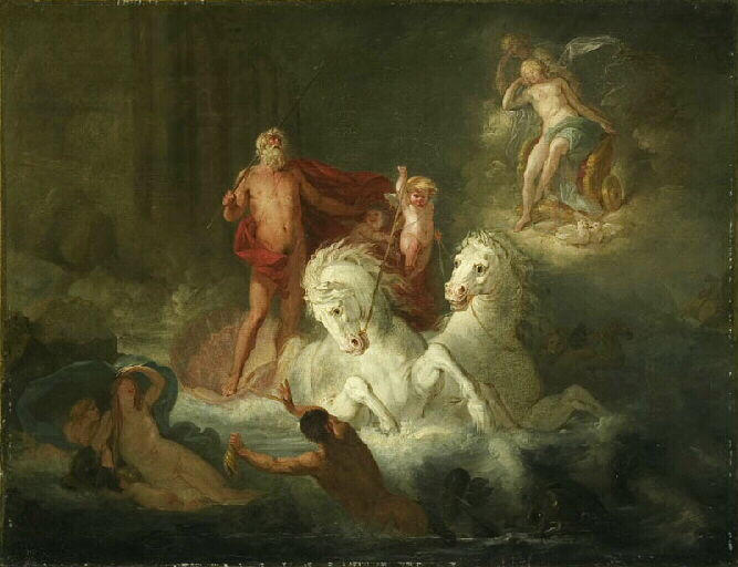 Vénus Priant Neptune D'être Favorable À Enée Le Triomphe De Neptune (ancien Titre) — Bénigne Gagneraux