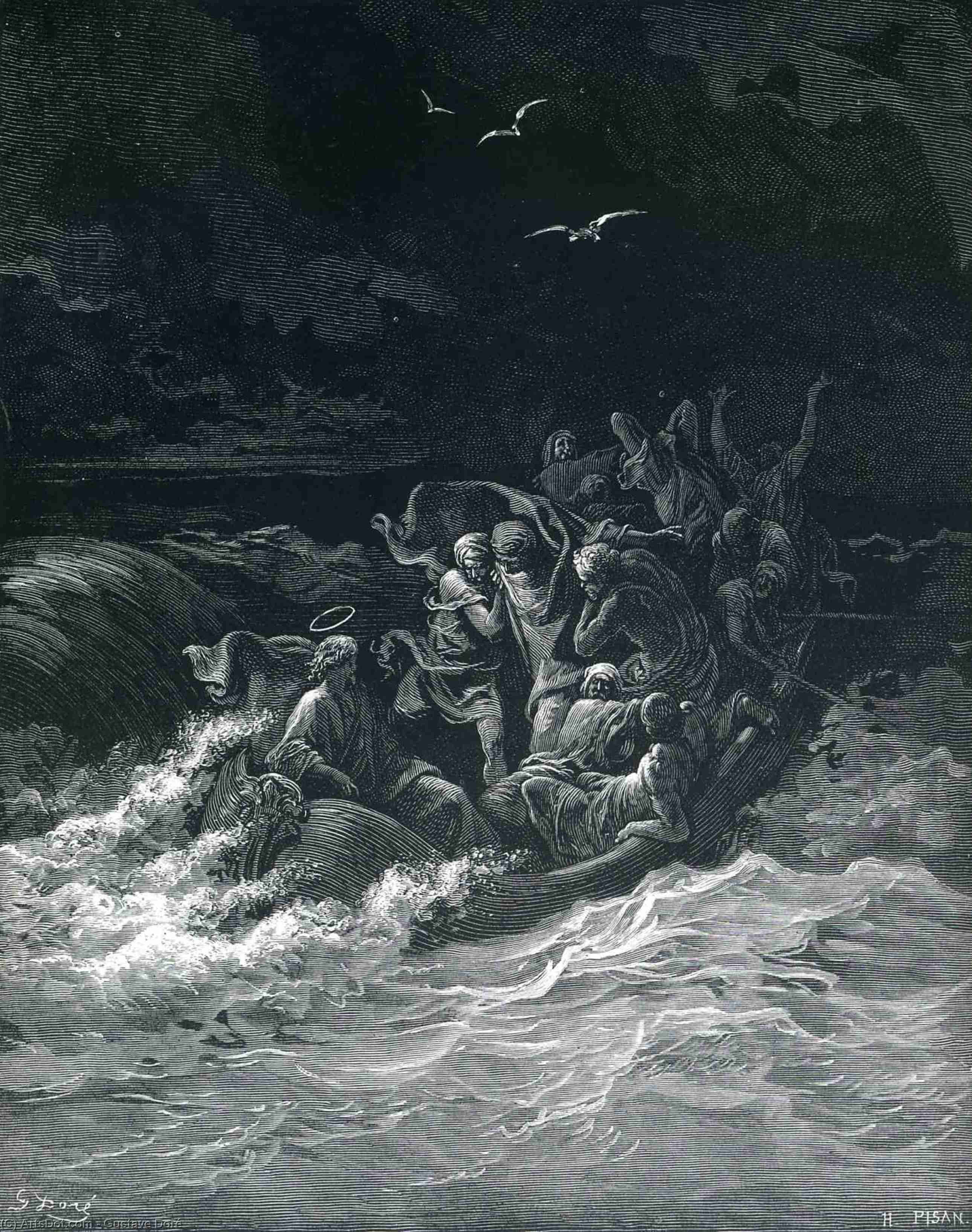 Abishai Saves David's Life — ギュスターヴ・ドレ